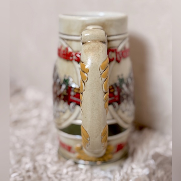 Vintage Budweiser Clydesdales Anheuser-Busch Classic Hops Eagle Logo Stein - Picture 4 of 6